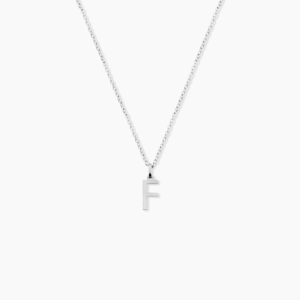 Pendentif Ionia Lettre Or Blanc - Pendentifs Famille | Histoire d&rsquo;Or