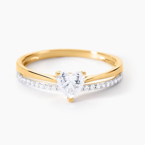 Bague Serafine Or Jaune Oxyde De Zirconium - Bagues solitaires Femme | Histoire d’Or