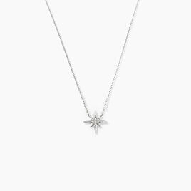 Collier Aveline Or Blanc Diamant - Colliers Femme | Histoire d’Or