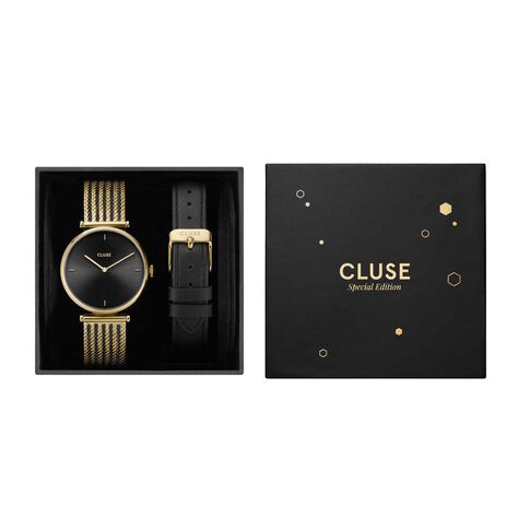 Coffret Montre Cluse Triomphe Noir - Fête des mères Femme | Histoire d’Or