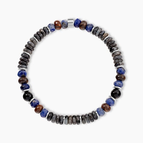 Bracelet Naturel Autres Tricolore Labradorite Sodalite Bronzite - Bracelets Homme | Histoire d&rsquo;Or
