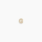 Boucle D'oreille Puce Unitaire Jodoca Or Jaune Oxyde De Zirconium - Boucles d'oreilles empierr&eacute;es Femme | Histoire d&rsquo;Or