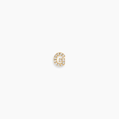 Boucle D'oreille Puce Unitaire Jodoca Or Jaune Oxyde De Zirconium - Boucles d'oreilles empierr&eacute;es Femme | Histoire d&rsquo;Or
