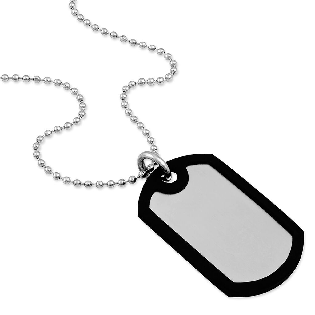 Collier Natanael Acier Blanc - Colliers fantaisie Homme | Histoire d’Or