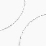 Cha&icirc;ne Igoa Maille For&ccedil;at Diamantee Or Blanc - Chaines Unisex | Histoire d&rsquo;Or