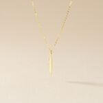 Collier Delphinium Or Jaune - Bijoux sans pierre Femme | Histoire d&rsquo;Or