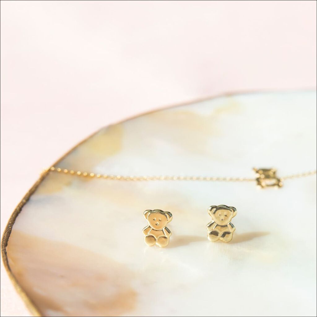 Bracelet Carmin Ourson Or Jaune - Bracelets Enfant | Histoire d&rsquo;Or