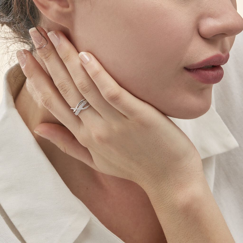 Bague Emilie Or Blanc Diamant - Bagues avec pierre Femme | Histoire d’Or