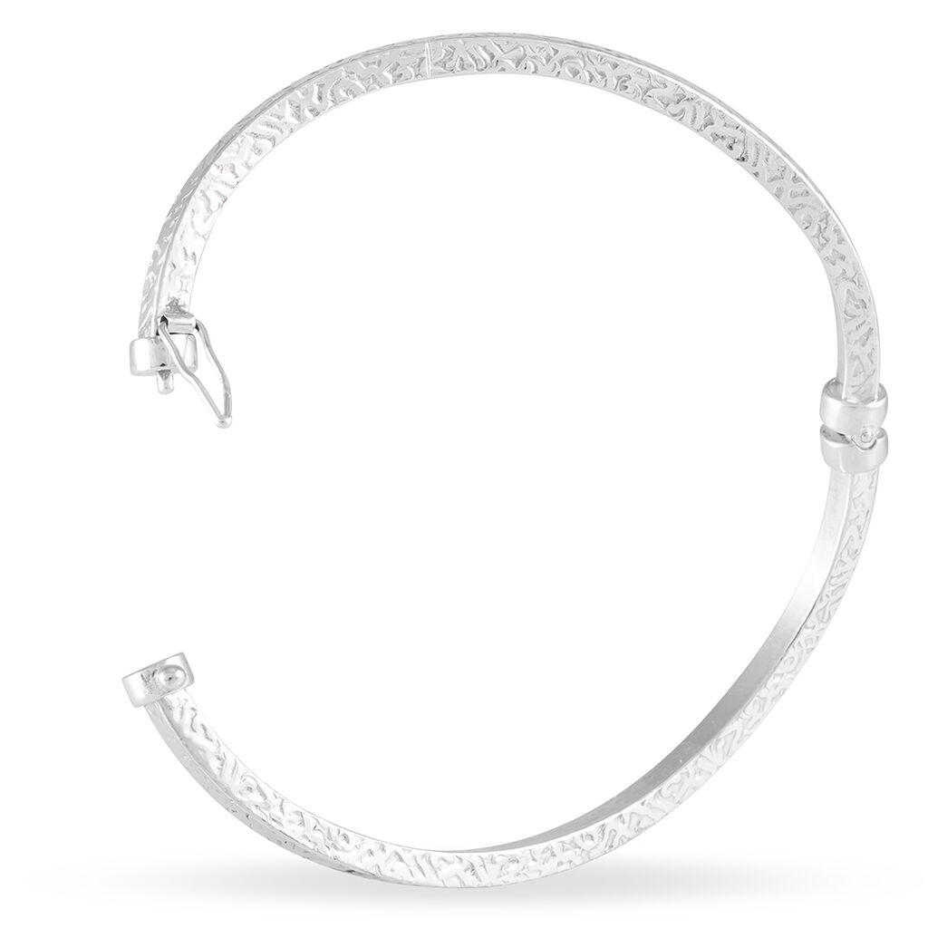Bracelet Jonc Safietouae Argent Blanc - Bracelets joncs Femme | Histoire d’Or