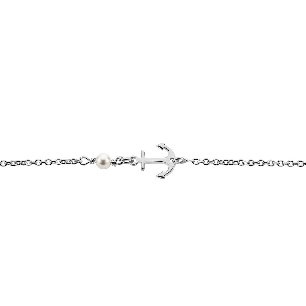 Bracelet Gwenaelle Argent Blanc Perle D'imitation - Bracelets Femme | Histoire d&rsquo;Or