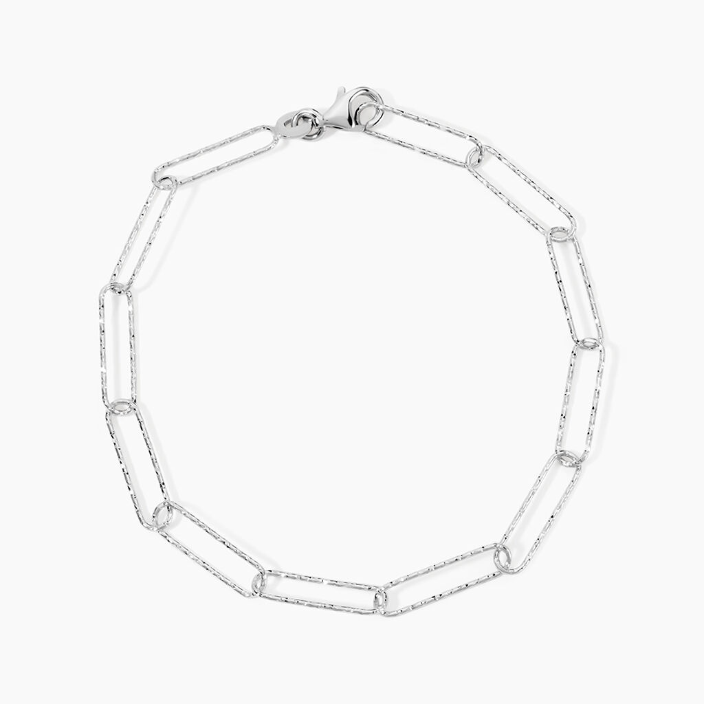 Bracelet Hekla Argent Blanc - Bracelets chaîne Femme | Histoire d’Or