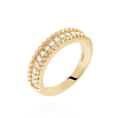 Bague Marie-baptistine Plaqué Or Jaune Oxyde De Zirconium - Bagues avec pierre Femme | Histoire d’Or
