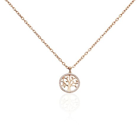 Collier Argent Rose Urcisse Oxydes De Zirconium - Colliers Femme | Histoire d’Or