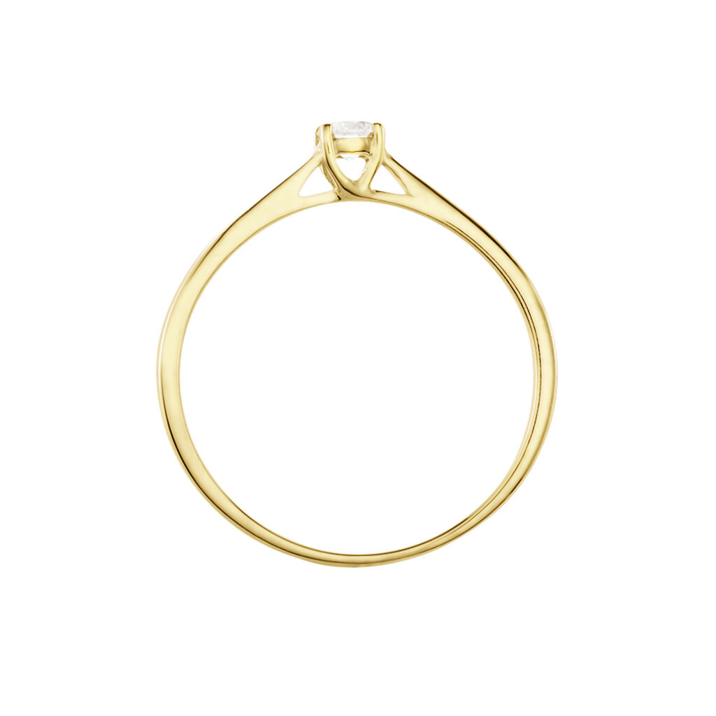 Bague Solitaire Aphrodite Or Jaune Diamant - Bagues solitaires Femme | Histoire d’Or