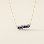 Collier Margaux Or Jaune Saphir Diamant - Colliers Femme | Histoire d&rsquo;Or