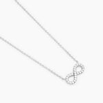 Collier Lou Argent Blanc Oxyde De Zirconium - Colliers fantaisie Femme | Histoire d&rsquo;Or