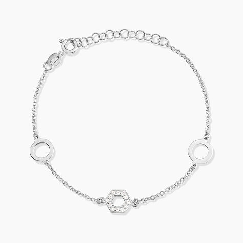 Bracelet Jalila Argent Blanc Oxyde De Zirconium - Bracelets Femme | Histoire d&rsquo;Or