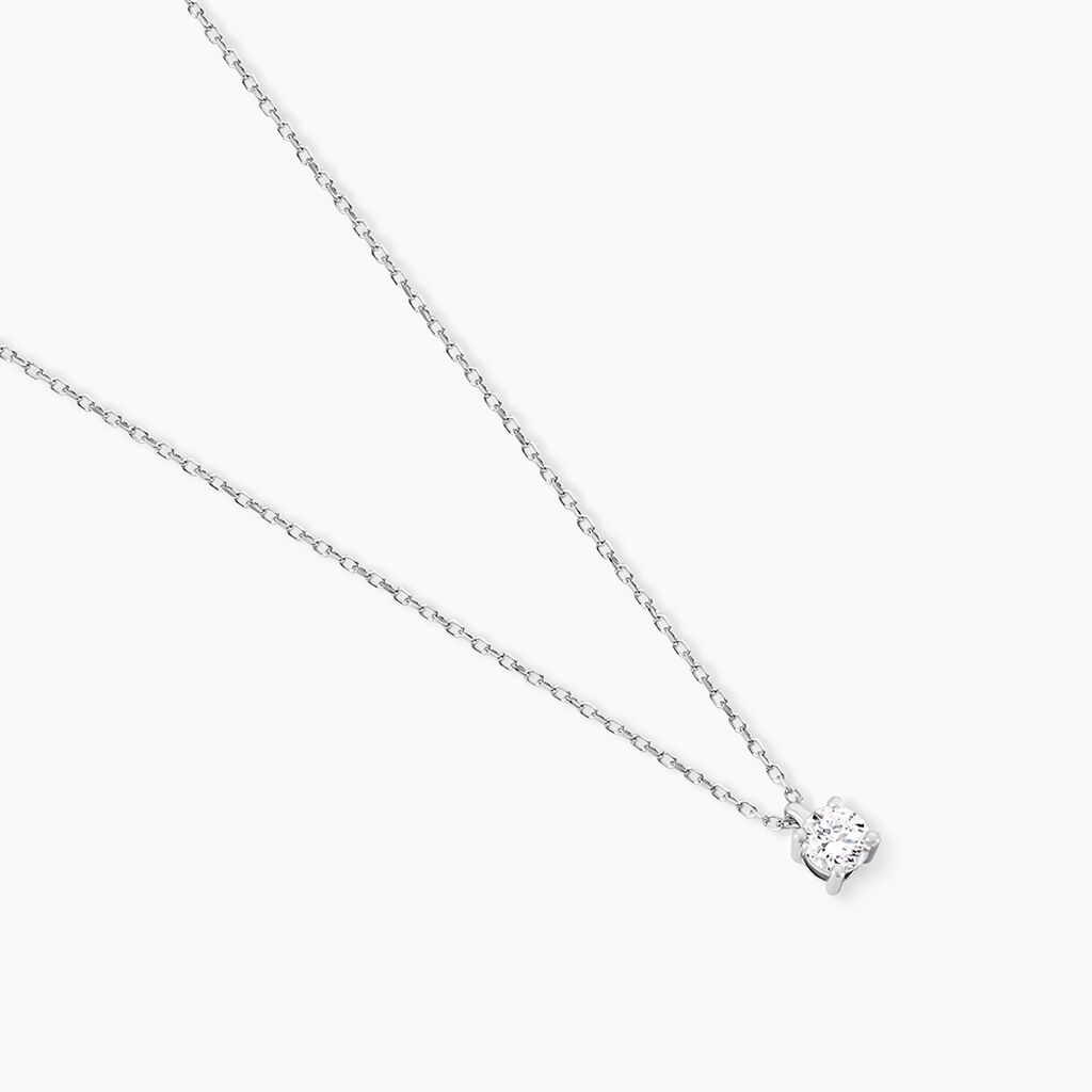 Collier Elfa Or Blanc Diamant - Colliers Femme | Histoire d&rsquo;Or