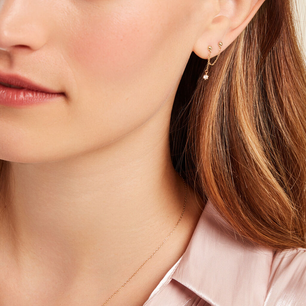 Bijoux D'oreilles Sly Or Jaune Oxyde De Zirconium - Ear cuffs Femme | Histoire d’Or