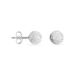 Boucles D'oreilles Puces Ayana Argent Blanc - Boucles d'oreilles fantaisie Femme | Histoire d’Or