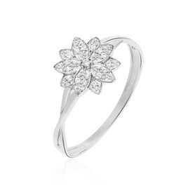 Bague Norria Or Blanc Diamant - Bagues avec pierre Femme | Histoire d’Or