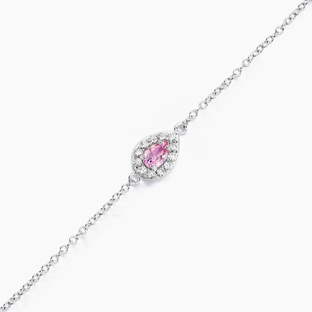 Bracelet Court Argent Blanc Tania Oxyde De Zirconium - Bracelets Femme | Histoire d&rsquo;Or