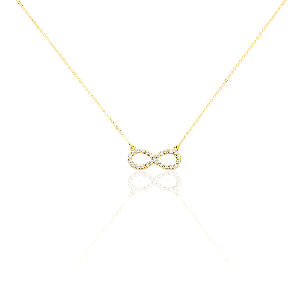 Collier Klothilda Or Jaune Oxyde De Zirconium