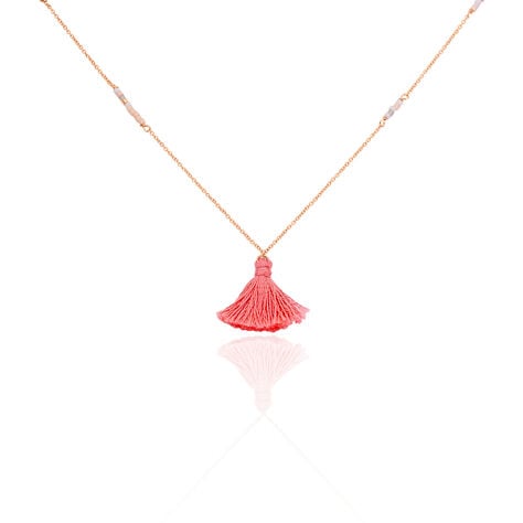 Collier Sautoir Ninon Argent Rose Perle D'imitation Et Chrysoprase - Sautoirs Femme | Histoire d’Or