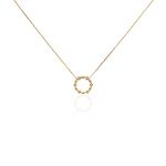 Collier &eacute;clat Perl&eacute; Plaqu&eacute; Or Oxyde De Zirconium - Colliers Femme | Histoire d&rsquo;Or