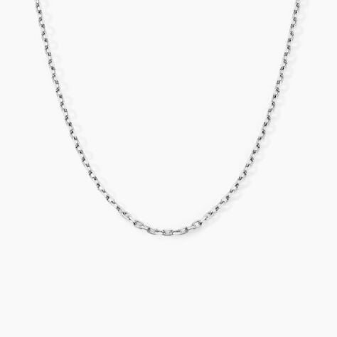 Cha&icirc;ne Claudine Maille For&ccedil;at Argent Blanc - Chaines Famille | Histoire d&rsquo;Or