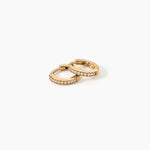 Cr&eacute;oles Kalinda Plaqu&eacute; Or Jaune Oxyde De Zirconium - Boucles d'oreilles cr&eacute;oles Femme | Histoire d&rsquo;Or