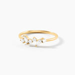 Bague Sparkle Or Jaune Oxyde De Zirconium - Bagues avec pierre Femme | Histoire d&rsquo;Or