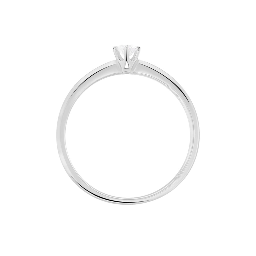 Bague Solitaire Mai-li Or Blanc Diamant - Bagues solitaires Femme | Histoire d’Or