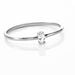 Bague Solitaire Argent Blanc  1er Solitaire Oxyde De Zirconium - Bagues solitaires Femme | Histoire d’Or