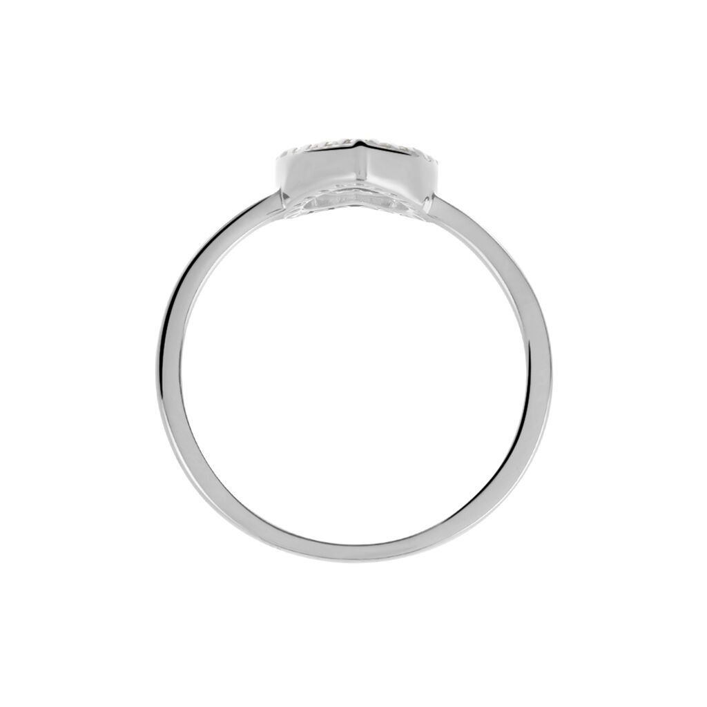Bague Jaume Argent Blanc Oxyde De Zirconium - Bagues solitaires Femme | Histoire d&rsquo;Or