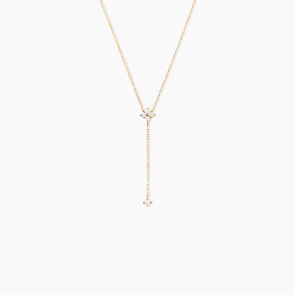 Collier Cahir Or Jaune Oxyde De Zirconium - Colliers Femme | Histoire d&rsquo;Or
