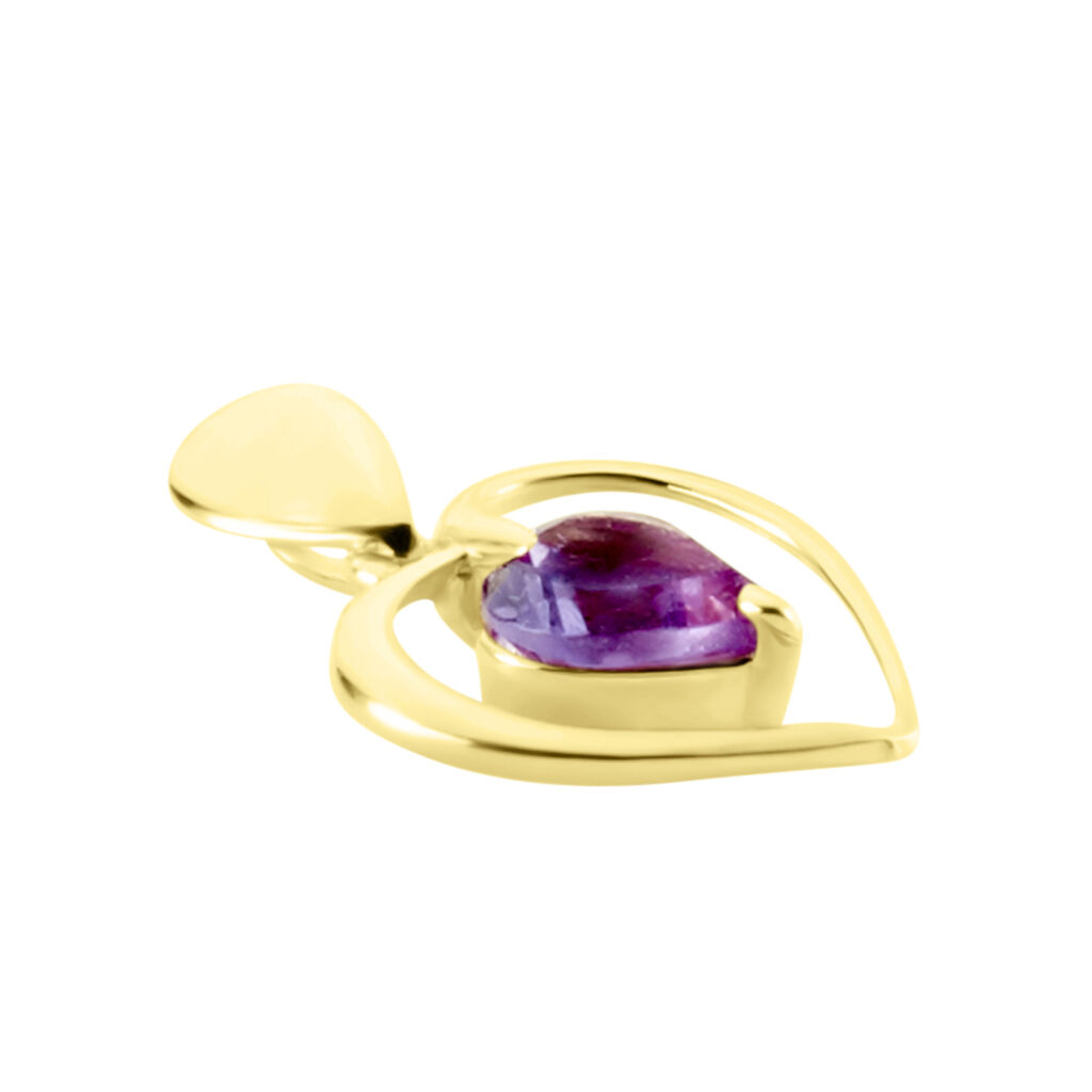 Pendentif Or Jaune Gurvan Amethyste - Pendentifs Femme | Histoire d’Or