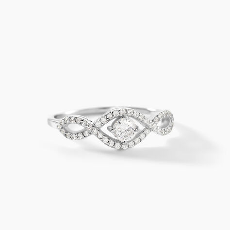 Bague Argent Katerina Oxydes De Zirconium - Bagues solitaires Femme | Histoire d&rsquo;Or