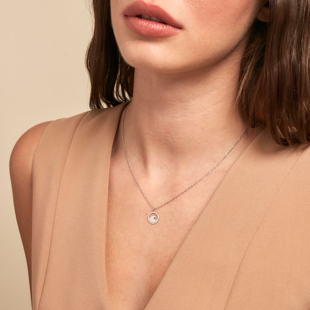 Collier Hawai Argent Blanc - Colliers fantaisie Femme | Histoire d’Or