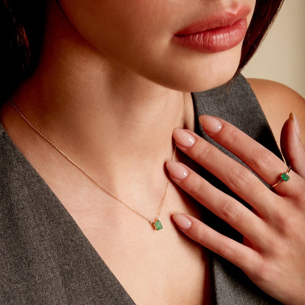 Collier Ethalyn Or Jaune Emeraude - Colliers Femme | Histoire d’Or
