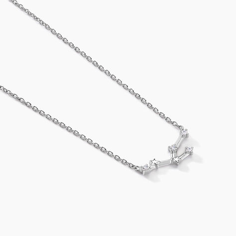 Collier Vega Argent Blanc Oxyde De Zirconium - Colliers Zodiaque Femme | Histoire d&rsquo;Or