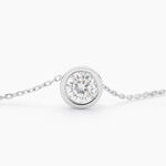 Collier Columbine Or Blanc Oxyde De Zirconium Blanc - Colliers Femme | Histoire d&rsquo;Or