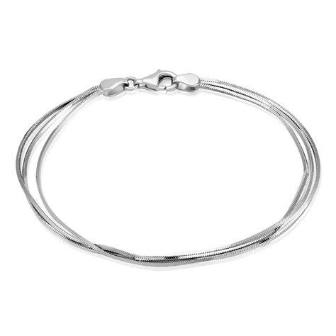 Bracelet Maille Benedicta Argent Blanc - Bracelets chaîne Femme | Histoire d’Or