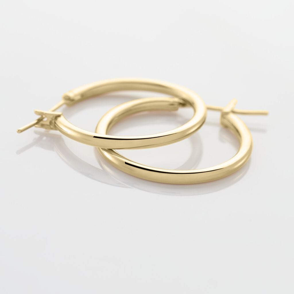 Cr&eacute;oles Ada Plaqu&eacute; Or Jaune - Boucles d'oreilles cr&eacute;oles Femme | Histoire d&rsquo;Or