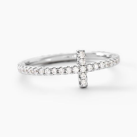 Bague Biche Argent Blanc Oxyde De Zirconium - Bagues avec pierre Femme | Histoire d&rsquo;Or