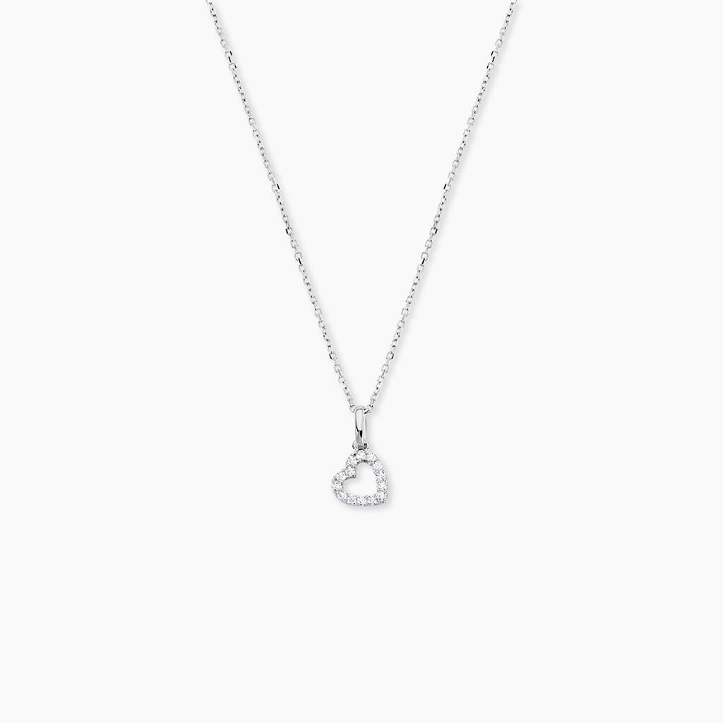 Pendentif Or Blanc Oxyde - Pendentifs Femme | Histoire d&rsquo;Or