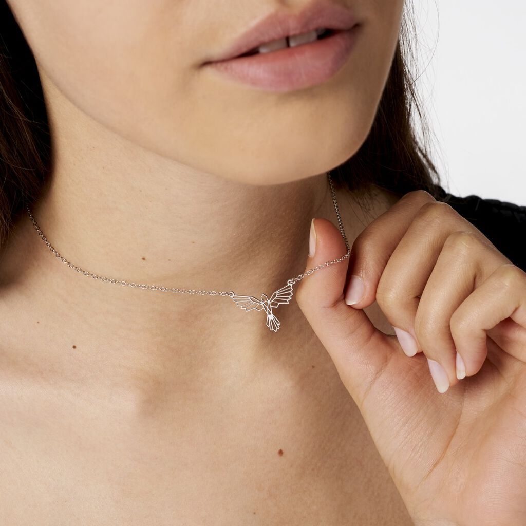 Collier Sevinc Argent Blanc - Colliers fantaisie Femme | Histoire d’Or