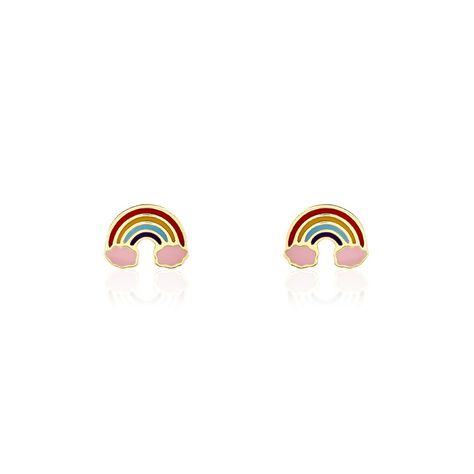 Boucles D'oreilles Puces Raine Or Jaune - Clous d'oreilles Enfant | Histoire d’Or