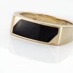 Chevaliere Plaqu&eacute; Or Gregh Email - Chevali&egrave;res Homme | Histoire d&rsquo;Or