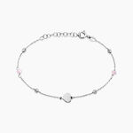 Bracelet Onelia Argent Blanc Cristal - Bracelets Femme | Histoire d&rsquo;Or